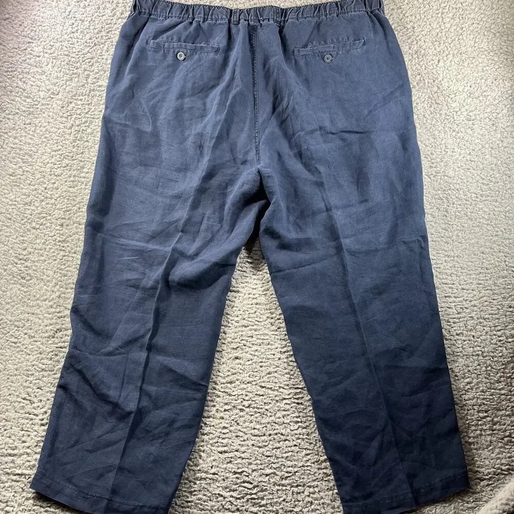 Tommy Bahama Relax Mens 2XB 100% Linen Pull On Pants Fits 42x28 Beach Vacation